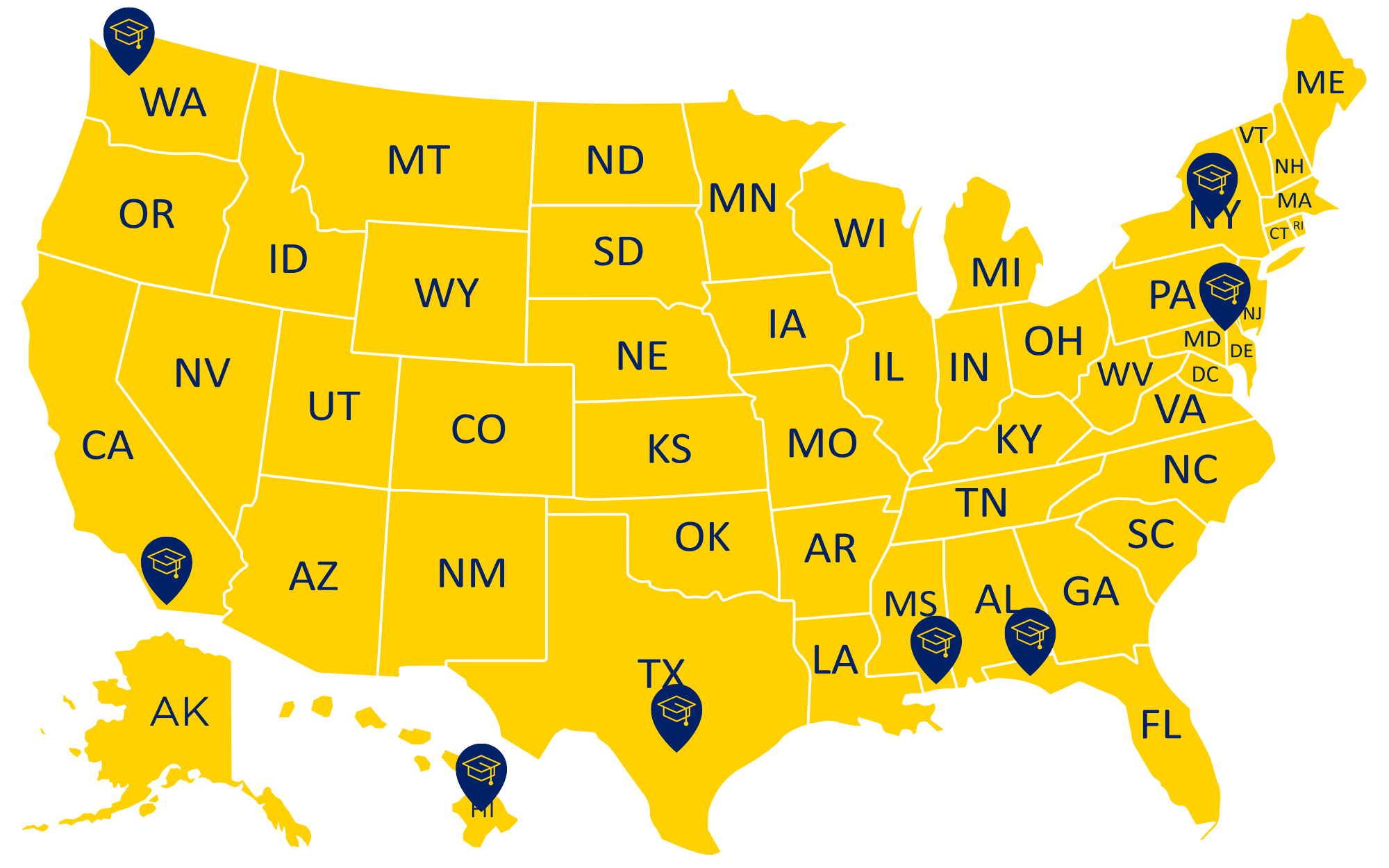 Host Sites Desktop Map